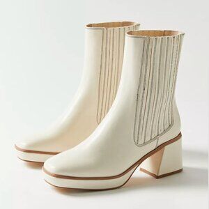 Urban Outfitters Cream Heeled Boots